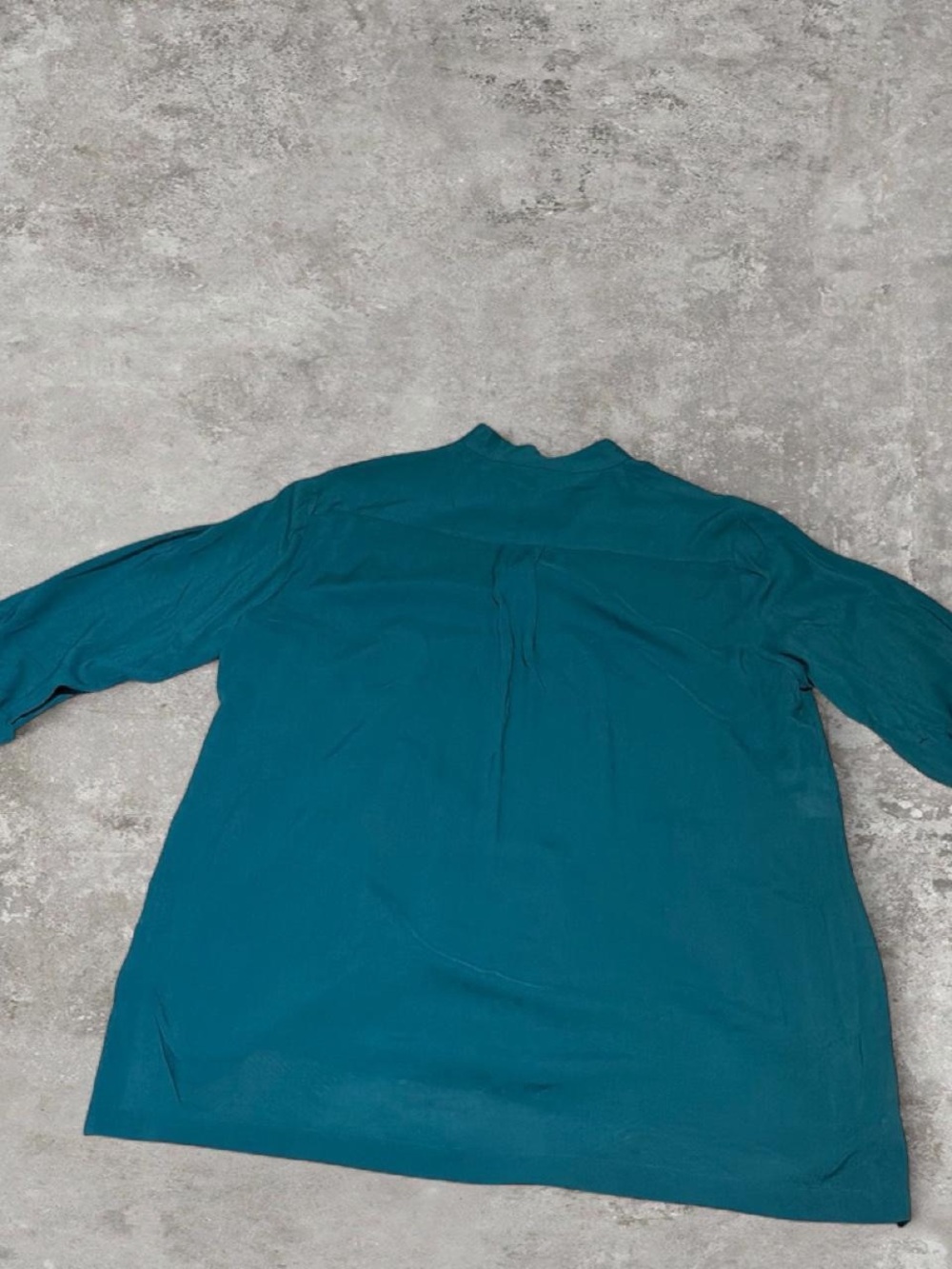 Jones New York Teal Longline Button-Up Blouse XL - Picture 2 of 7